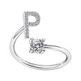 thumbnail image 1 of TIMIFIS Rings Knuckle Stacking Rings Women's Fashion Opening Ring Couple Ring Opening Letter Ring Jewelry Rings for Women;Teen Girls;Man - Summer, 1 of 1