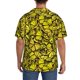 thumbnail image 3 of Balery Yellow Butterflies Camisa Casual de Manga Corta con Botones para Hombre, Texturizada, Estilo Cubano, para Playa, Verano-Small, 3 of 5