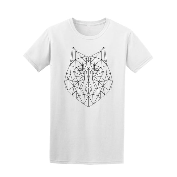 Abstract Polygonal Tirangle Wolf Tee. Men's -Image by Shutterstock