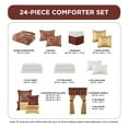 thumbnail image 6 of Regency Heights 24PCs Traditional Paisley Jacquard Comforter Set with Window Curtains,Room in a Bag,Queen,24 Pieces-Red, 6 of 7