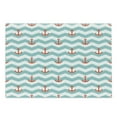 thumbnail image 1 of Anchor Cutting Board, Simple Pattern Anchor Stripe Art Welcoming Wavy Water Tiled Surface, Decorative Tempered Glass Cutting and Serving Board, Large Size, Turquoise Red, by Ambesonne, 1 of 1