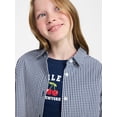 thumbnail image 2 of Weekend Academy Girls Button Up Shirt with Long Sleeves, Sizes 4-18, 2 of 5