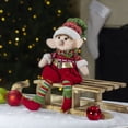 thumbnail image 2 of Northlight 15" Red and Green Plush Jingle Bell Boy Elf Christmas Figure, 2 of 5