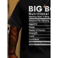 thumbnail image 3 of Nutrition Facts Printed T-Shirt, Casual Short-Sleeve Tee for Outdoor Wear, Oversized Men'S Clothing Top, Novelty T-Shirt for Men, Streetwear, 3 of 5