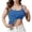 Blue, variant on Women's Wirefree Padded Camisole Built in Bra Cotton Tank Tops for Yoga Softball Shirts Breathable Layering Undershirt with Removable Cups for Daily Wear, Red, 3XL