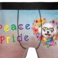 thumbnail image 4 of Peace Love Pride Bichon Frise with Rainbow Sunglasses LGBT LGBTQ+ All Over Print Boxer Briefs Underwear for Men Dad Bichons Dog Lovers Gifts Idea - 01004, 4 of 6