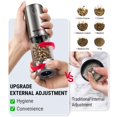 thumbnail image 4 of Juego de molinillos eléctricos recargables para sal y pimienta TempPro de 100 ml, 4 of 9
