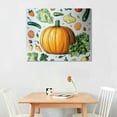 thumbnail image 2 of Autua Pumpkin Still Life Canvas Wall Art For Living Room Bedroom Office 16x12in, 2 of 6