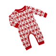 thumbnail image 2 of Onlypjs Family Matching Christmas Pajamas – Red & White Reindeer and Snowflake Print Holiday Sleepwear for Women, Men, 2 of 5