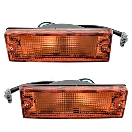 Front Signal Assembly Lens - Driver and Passenger Park Signal Front Marker Lights Lamps Lenses Replacement for Honda Isuzu SUV Pickup Truck 8-97173-532-0 8-97173-531-0