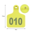 thumbnail image 3 of Mistaha 100PCS Numbered Ear Tags 001-100 Drop-Proof Recognizable Animal Livestock Ear for Cows Sheep Pigs, 3 of 7