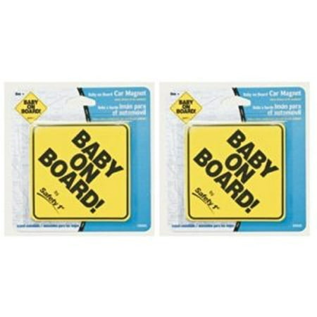 safety 1st baby on board sign magnet 2 pack walmart com
