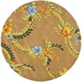 thumbnail image 4 of SAFAVIEH Soho Madison Floral Wool Area Rug, Brown/Multi, 6' x 6' Square, 4 of 9