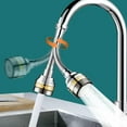 thumbnail image 4 of ABCISI Faucet Sprayer Attachment, 360 Degree Rotatable Faucet Water Spray, Anti-Splash Metal Faucet Aerator Spray Head, Nozzle Replacement for Home Bathroom Kitchen (Extended Length), 4 of 9