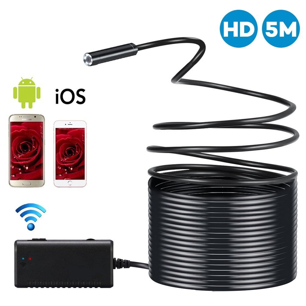 Cameras & Imaging 5M 6LEDs WiFi Borescope Endoscope Snake Inspection