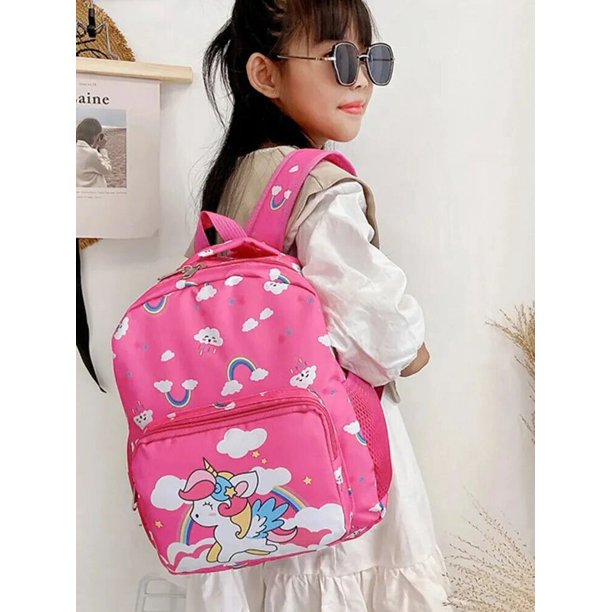 Cartoon Pattern Colorful Boys And Girls' Small Backpack Pupil Bags Children Travel Backpack