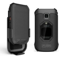 Case with Belt Clip for Kyocera DuraXV Extreme E4810, Protective Snap On Cover with Rotating Belt Clip Holster Combo Compatible with Verizon DuraXV Extreme Flip Phone Industrial Strength