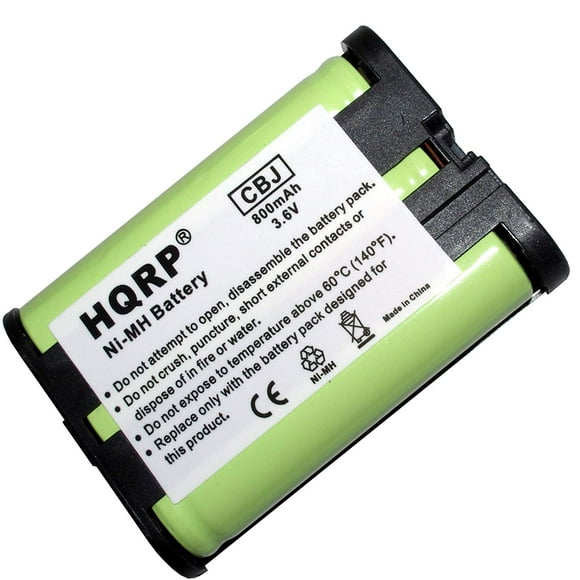 HQRP Batterie de Téléphone Sans Fil Fonctionne avec Panasonic HHR-P107 / HHR-P107A / HHRP107A / HHR-P107A/1B / HHRP107A/1B / Type 35 / BB-GT1502 Remplacement + Sous-Verre HQRP