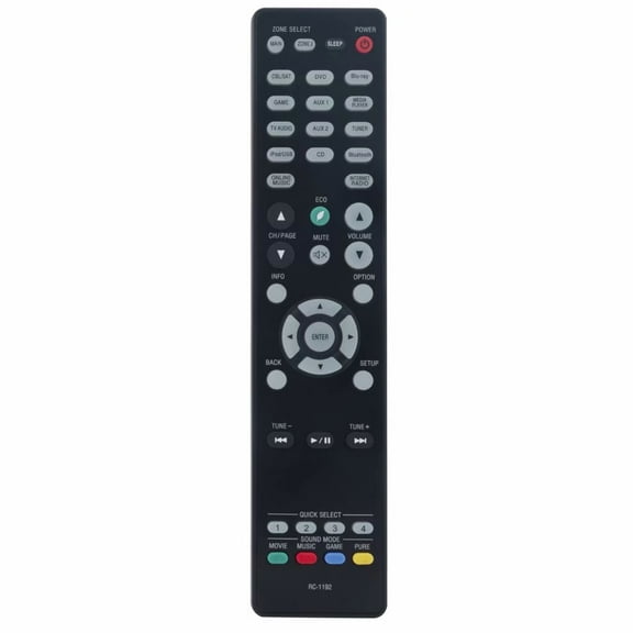New RC-1192 Remote Control for Denon AV Receiver AVR-X3200W AVR-X3100W AVR-X2100W