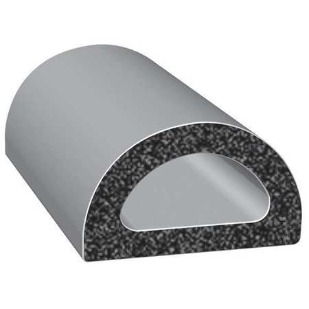 TRIM LOK INC EPDM Trim Seal,Alum Clip,0.19 In W,25 Ft Black 5M062B3X1//64A-25