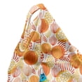 thumbnail image 5 of Abstract Lounger Chair Bag, Floral Formations Nature Themed Design in Tangerine Tones, High Capacity Storage with Handle Container, Lounger Size, Mustard Burnt Orange, by Ambesonne, 5 of 5