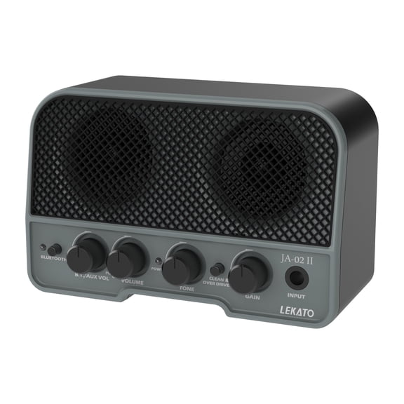 LEKATO Mini Guitar Amp 5W Rechargeable Electric Guitar Amplifier Clean&Overdrive Effects Bluetooth Guitar Amp Portable for Daily Practice