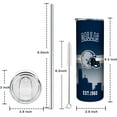 thumbnail image 6 of 20oz Football Dallas Cowboys Stainless Steel Tumbler with Lid and Straw for Football Fans Gifts Football Skinny Travel Mug Tumbler Cup for Men Women Keeps Drinks Cold & Hot, 6 of 6