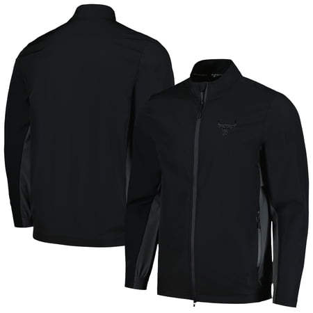 Men s Levelwear Black Chicago Bulls Harrington Full-Zip Jacket Men s Levelwear Black Chicago Bulls Harrington Full-Zip Jacket