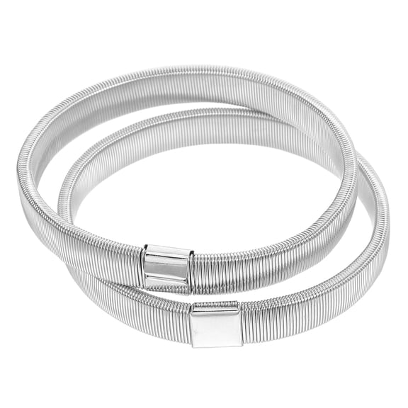 Supvox 2Pcs Metal Shirt Garters Elastic Arm Bands for Men's Shirt Sleeves with Non-Slip Grip for Bars and Restaurants