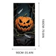thumbnail image 3 of Honmine Halloween Door Cover Scary Decoration, Large Horror Door Curtain for Porch Party Background, Polyester Hanging Banner, 3 of 5
