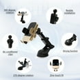 thumbnail image 5 of Wireless Car Charger, 15W Fast Charging Auto Clamping Phone Holders for Your Car Phone Mount for Car fit for iPhone 17 16 15 14 13 12 Pro Max 11 XR XS, Samsung Galaxy S25 Ultra S24 S23, Gold, 5 of 11