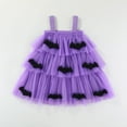 thumbnail image 2 of KPOPLK Toddler Girl Dress Pumpkin Embroidery Twirl Dresses Purple Tutu Holiday Birthday Photo(3-4 Years,A78-Purple), 2 of 9
