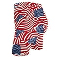 thumbnail image 4 of PEONAVET Womens 4th July Patriotics Shorts Workout Yoga Shorts USA Flag Shorts 4th of July Outfits Soft Stretch Cheerleader Shorts - Summer's Top Trends, 4 of 5