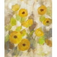 thumbnail image 2 of Vassileva, Silvia 15x17 White Modern Wood Framed Museum Art Print Titled - Floating Yellow Flowers III, 2 of 4