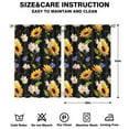 thumbnail image 2 of the Small Daisy Sunflower Is Black Curtains-blackout Curtains Bedroom Decor Living Room Darkening Grommet Window Drapes 2 Panels Set 41"x63", 2 of 2