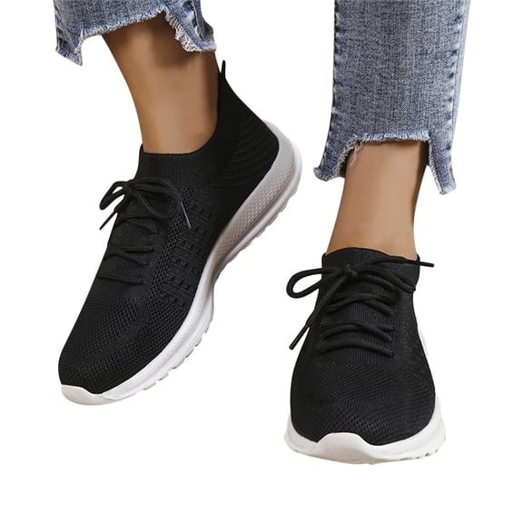 Oyedens Running Tennis Sneakers for Women Athletic Flats Hiking Cross Training Walking Fitness Shoes