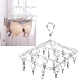 thumbnail image 1 of Underwear Hanger, Multifunctional Hanging Drying Rack Rotatable 20 Clip  for Balcony for Laundry Room for Hotel, 1 of 8