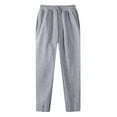 thumbnail image 3 of Baggy Sweatpants Men - Mens Heavyweight Fleece Jogging Pants, Loose Fit Open Bottom, Workout Pants with Pockets Gray 3XL, 3 of 3