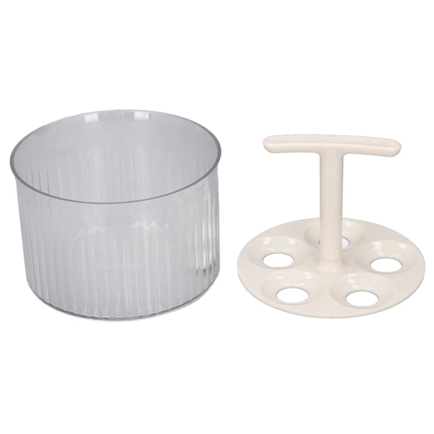M Buder Máquina Manual para Hacer Albóndigas Herramienta de Cocina Extruida 5 Bolas Molde Blanco 14 cm / 5.5 inches