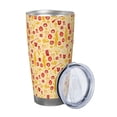 thumbnail image 2 of Fotbe Halloween Elements Pattern 20 oz Tumbler Stainless Steel Vacuum Insulated Coffee Ice Cup Double Wall Travel Flask Leak-proof Coffee Cup-Without Straw, 2 of 8