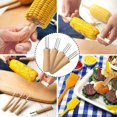 thumbnail image 5 of 8 Piezas Soporte para Maíz, Tenedor para Maíz, Brochetas para Mazorcas de Maíz, Soportes para Maíz Triangulares de Seguridad de Acero Inoxidable para Cocina, Parrilla, Fiesta, Picnic, Camping, 5 of 5
