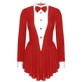 thumbnail image 3 of YiZYiF Costume de Serveuse pour Femme, Robe à Volants à Manches Longues, Tenue de Danse, Rouge G, 3 of 7
