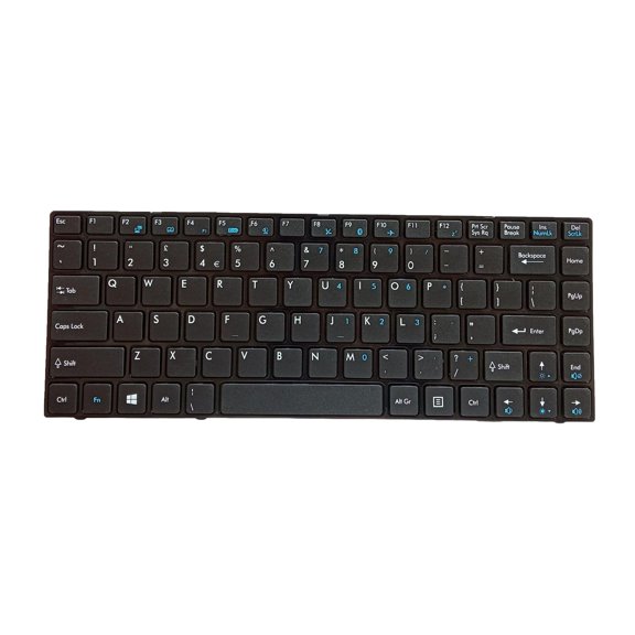 US Keyboard US Layout with Frame Notebook Keyboard Durable Matte Keypad for MSI CR420 0 EX465 x370 CR460 Replacement Accessories