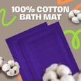 thumbnail image 6 of Premium Cotton Banded Purple Bath Mats Pack of 2, 22x34 inches [Not a Bathroom Rug] - Infinitee Xclusives, 6 of 11