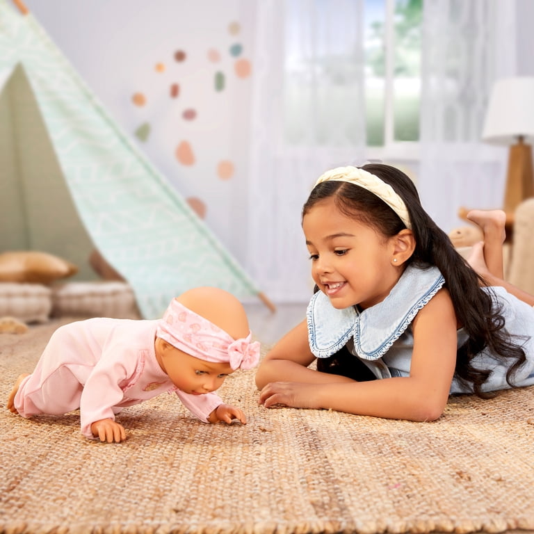 Baby Born, Learn to Walk Baby Doll Olivia, Gray-Green Eyes