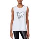 thumbnail image 2 of Rachel Roy - Camiseta sin mangas para mujer con corazón goteante, color blanco, grande Rachel Roy Camiseta sin mangas, 2 of 2