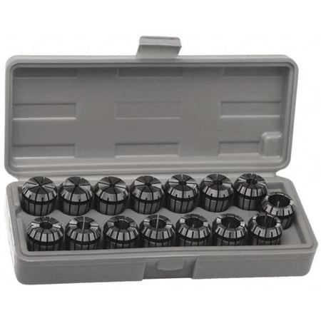 

Accupro 13 Piece 1/4 to 5/8 Capacity ER25 ER Coolant Collet Set 0.02mm TIR Series ER25