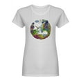 thumbnail image 2 of Beauty Unicorn With Flowers Shaped Tee Women's -Image by Shutterstock, 2 of 4