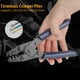 thumbnail image 2 of Alicates de crimpado ANGGREK de Acero con Mango de PVC Azul oscuro y negro, 2 of 8