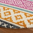 thumbnail image 4 of SAFAVIEH Micro-Loop Oliver Geometric Area Rug, Ivory/Rust, 5' x 5' Round, 4 of 6